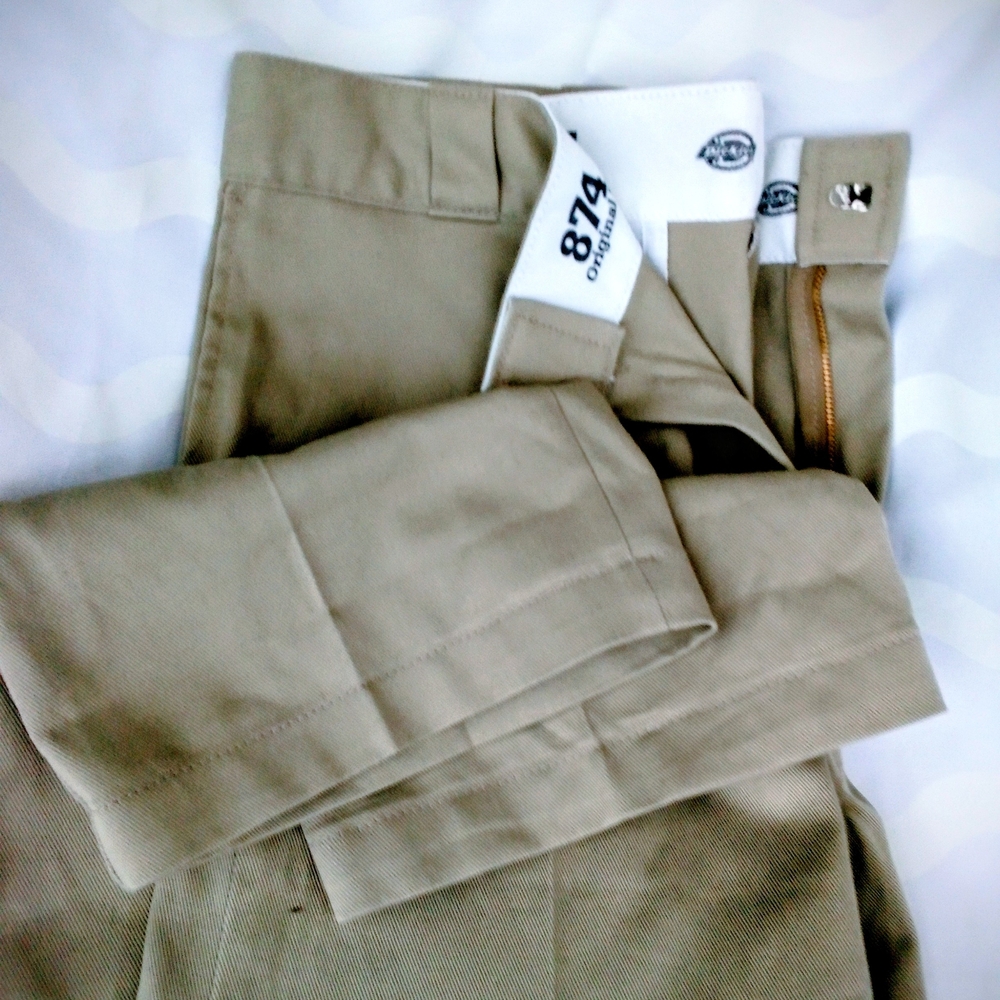 Men's Tan Khaki Dickie Pants - Picture 8 of 8